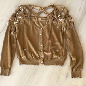 John Galliano beautiful top with rhinestones.